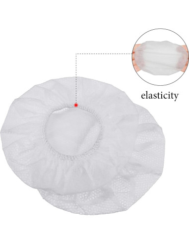 Cubiertas Desechables para Auriculares BBTO 100 Piezas 8.5 cm Blancas