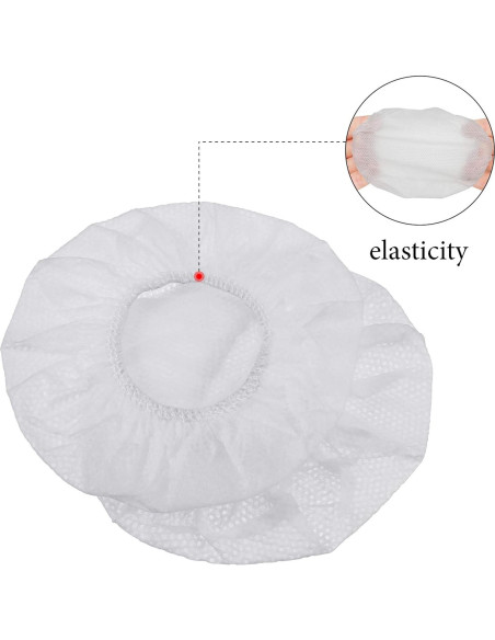 Cubiertas Desechables para Auriculares BBTO 100 Piezas 8.5 cm Blancas