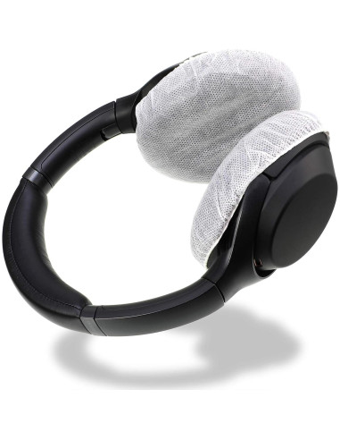 Cubiertas Desechables para Auriculares BBTO 100 Piezas 8.5 cm Blancas