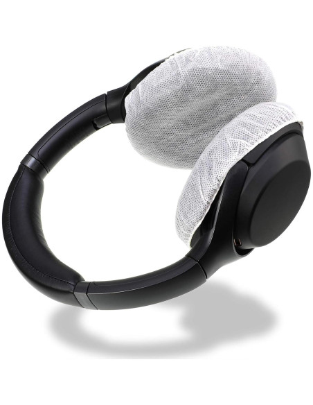 Cubiertas Desechables para Auriculares BBTO 100 Piezas 8.5 cm Blancas
