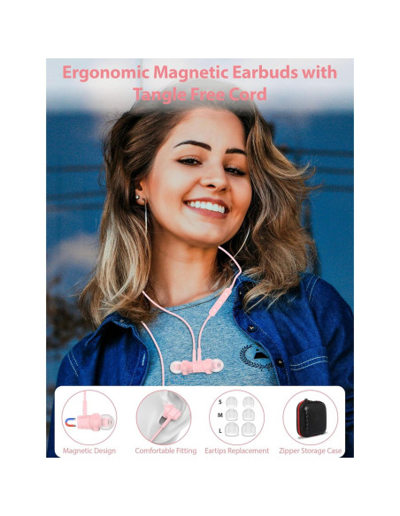 Auriculares In-Ear USB C TOPAUX con Cancelación de Ruido