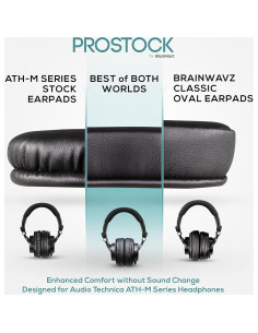 Almohadillas Brainwavz ProStock Piel de Oveja para ATH-M50X 2