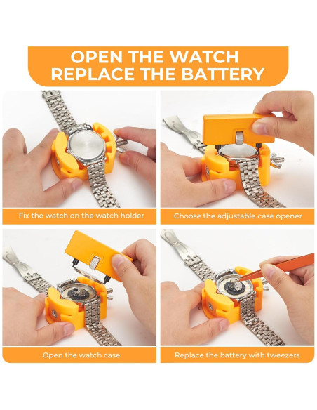 Kit de Herramientas para Reloj Ohuhu 192 PCS - Reparación y Mantenimiento