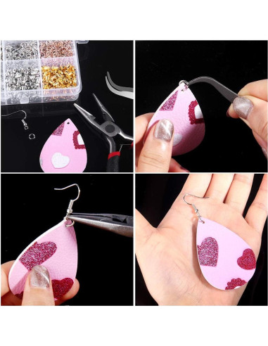 Kit de 2500 Ganchos Hipoalergénicos para Pendientes Hicdaw