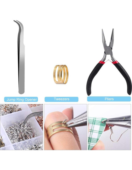 Kit de 2500 Ganchos Hipoalergénicos para Pendientes Hicdaw