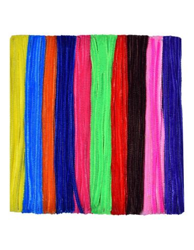 Limpiapipas Chenille Multicolores STGYMTC - 100 Piezas 30.48 cm