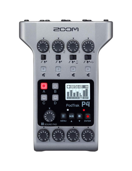 Grabadora de Podcast Zoom PodTrak P4 + Auriculares Sennheiser HD 280 PRO