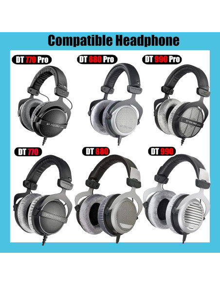 Almohadillas de Reemplazo Beyerdynamic DT 770 Pro Terciopelo Almohadillas de Reemplazo Beyerdynamic DT 770 Pro Terciopelo