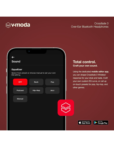 Auriculares V-MODA Crossfade 3 Circumaurales Inalámbricos Negro