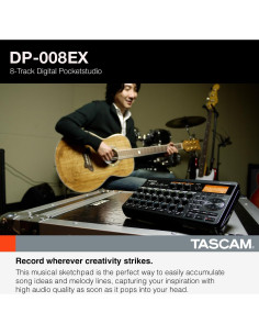 Grabadora Multitrack Digital TASCAM DP-008EX 8 Pistas 2