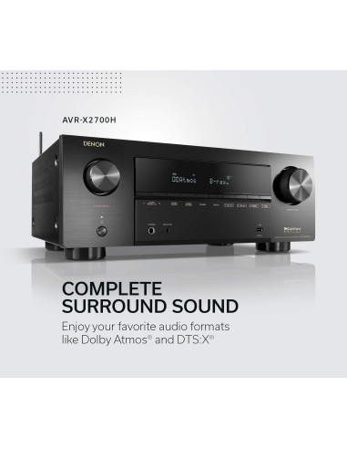 Receptor AV Denon AVR-X2700H 8K 7.2 Canales 95W