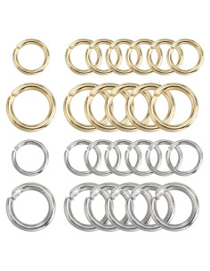 Anillas Abiertas Doradas SUNNYCLUE 800 Pcs Acero Inoxidable