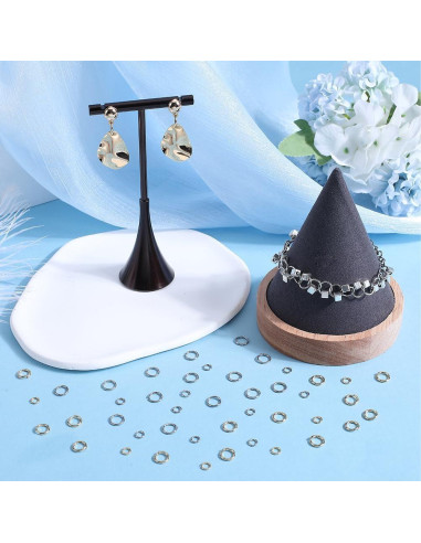 Anillas Abiertas Doradas SUNNYCLUE 800 Pcs Acero Inoxidable