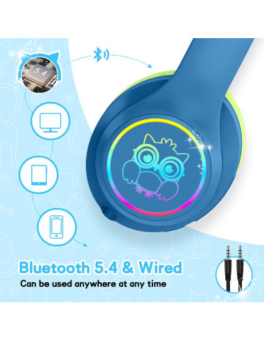 Auriculares Inalámbricos LOBKIN para Niños con ANC y Bluetooth 5.4