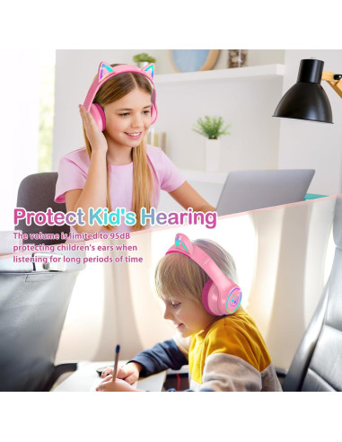 Auriculares Inalámbricos LOBKIN para Niños con ANC y Bluetooth 5.4