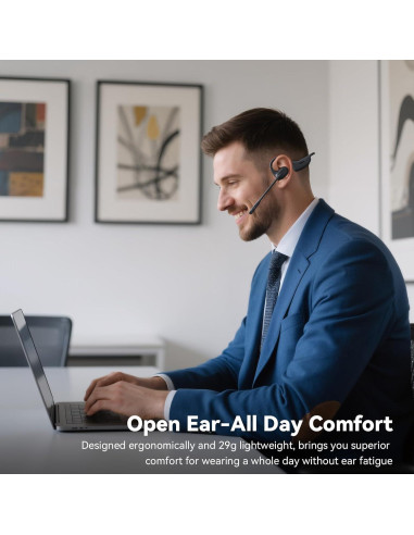 Auriculares Abiertos LEVN LE-HS017 V2 Bluetooth 5.3 con Micrófono