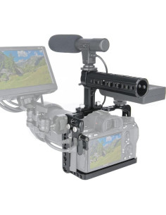 Jaula para cámara NICEYRIG A7 III/II con mango y abrazadera HDMI 2