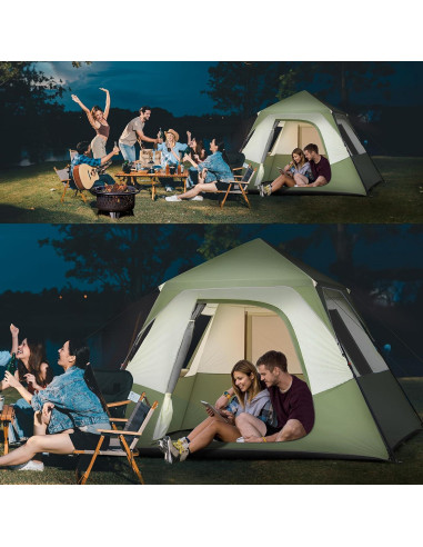 Tienda de Camping Outvita 6 Personas Impermeable Instantánea