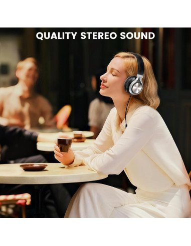 Auriculares USB C INFURTURE FTBH118AB con Micrófono y Control