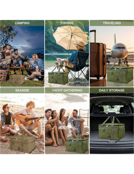 Bolsa de Almacenamiento Táctica OuYezy 42L Impermeable Verde