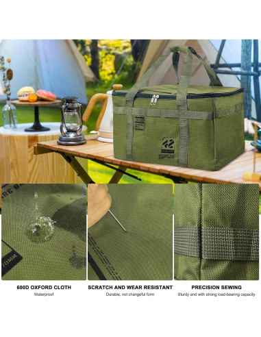 Bolsa de Almacenamiento Táctica OuYezy 42L Impermeable Verde