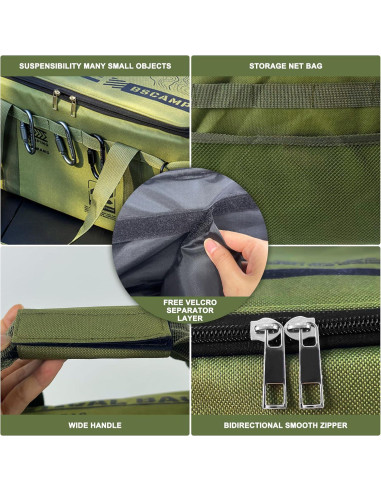 Bolsa de Almacenamiento Táctica OuYezy 42L Impermeable Verde