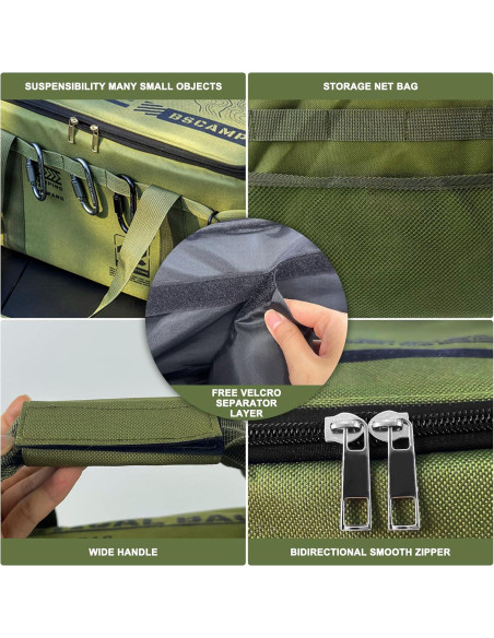 Bolsa de Almacenamiento Táctica OuYezy 42L Impermeable Verde