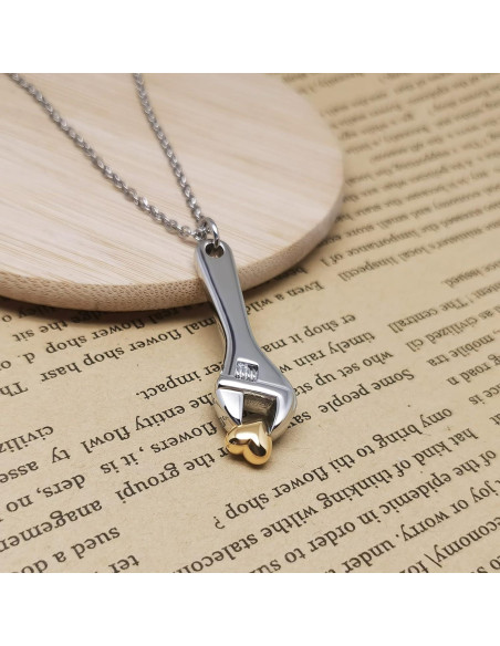 Collar de cremación de llave inglesa LuxglitterLin para cenizas