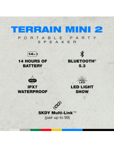 Altavoz Bluetooth Inalámbrico Skullcandy Terrain Mini 2 IPX7 2