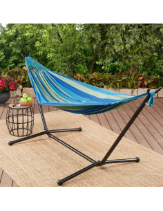 Hamaca Doble Ajustable TechFaith con Soporte de Acero 274cm 2