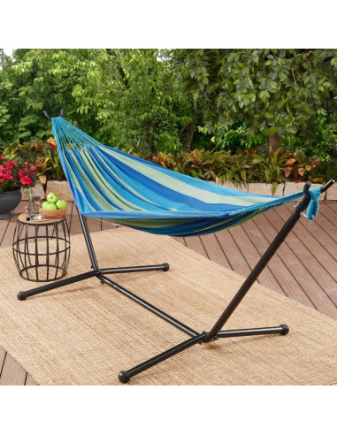 Hamaca Doble Ajustable TechFaith con Soporte de Acero 274cm