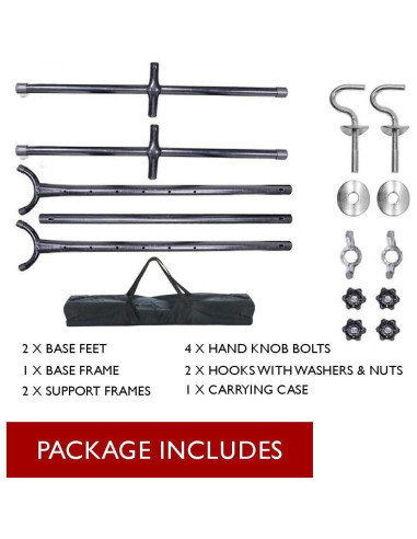 Hamaca Doble Ajustable TechFaith con Soporte de Acero 274cm