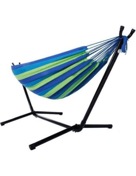 Hamaca Doble Ajustable TechFaith con Soporte de Acero 274cm