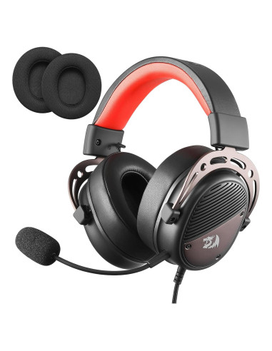 Auriculares Gaming Redragon H730 USB 53mm Sonido 360 Negro