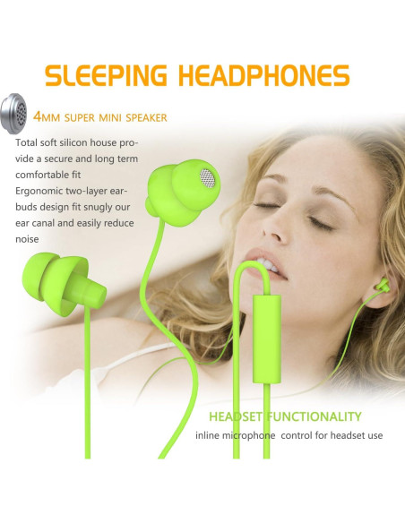Auriculares Aislantes de Ruido MAXROCK 103J03 para Dormir y Viajar