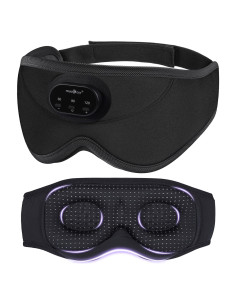 MUSICOZY Máscara de Sueño Bluetooth 3D con Auriculares Inalámbricos