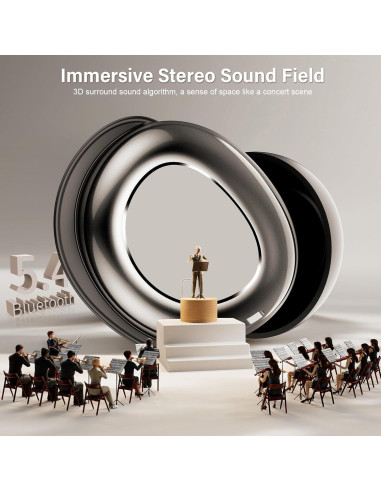 Auriculares Bluetooth 5.4 ZYHKON SU9 para dormir, 48h reproducción