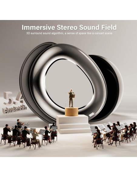 Auriculares Bluetooth 5.4 ZYHKON SU9 para dormir, 48h reproducción