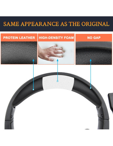 Cubierta de diadema SOULWIT para auriculares E1000/E1000V2 - Negro