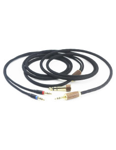 Cable de audio 2m 6N OCC con plata para Hifiman 3.5mm