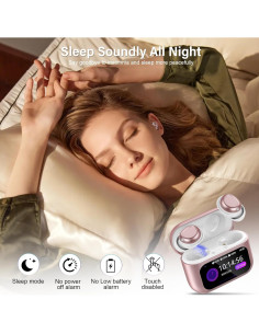 Auriculares Bluetooth 5.4 ZYHKON SU9 para dormir, 48h reproducción 2