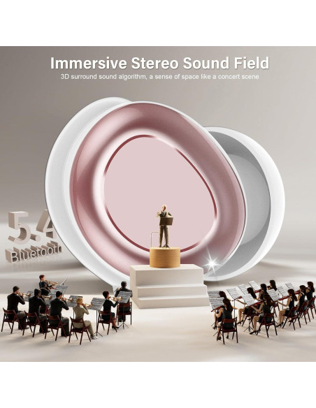 Auriculares Bluetooth 5.4 ZYHKON SU9 para dormir, 48h reproducción