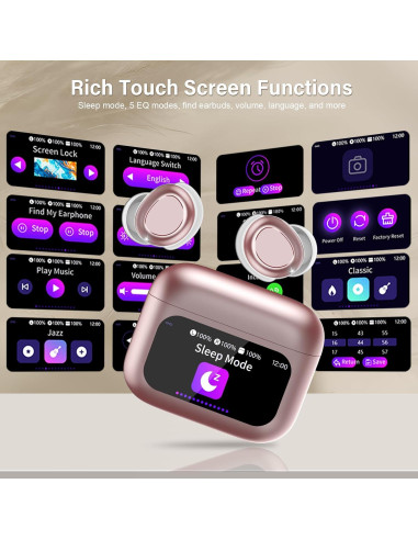 Auriculares Bluetooth 5.4 ZYHKON SU9 para dormir, 48h reproducción