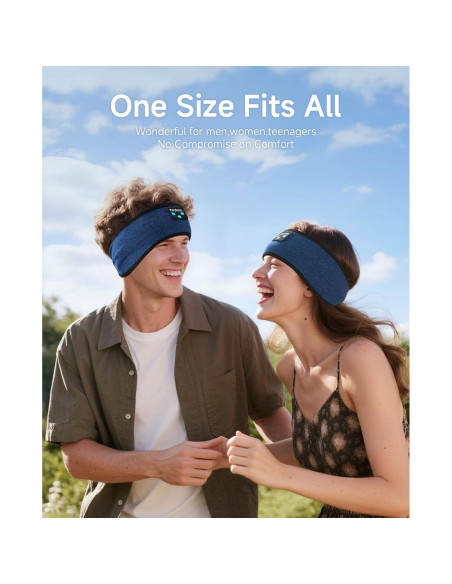 Auriculares para Dormir Perytong Bluetooth 5.4 Banda Azul Marino Auriculares para Dormir Perytong Bluetooth 5.4 Banda Azul Marino