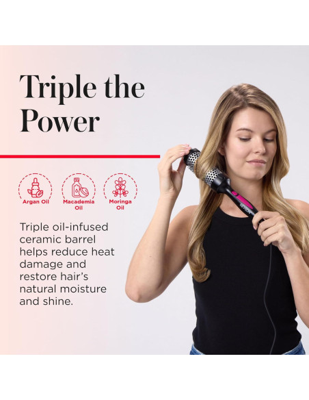 Cepillo Calentado Revlon Perfect Match 4.4 cm - Rizos y Volumen