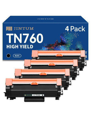 Cartucho de Tóner JINTUM TN760 Compatible para Brother - 4 Unidades