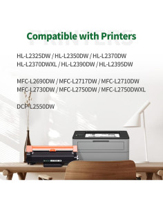 Cartucho de Tóner JINTUM TN760 Compatible para Brother - 4 Unidades 2