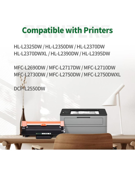 Cartucho de Tóner JINTUM TN760 Compatible para Brother - 4 Unidades