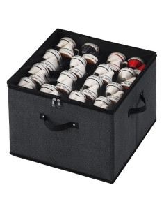 Caja de Almacenamiento de Zapatos Plegable Mayniu 16 Pares Negra