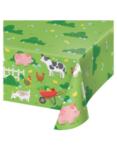 Mantel de Papel de Animales de Granja Trendware 3 Unidades